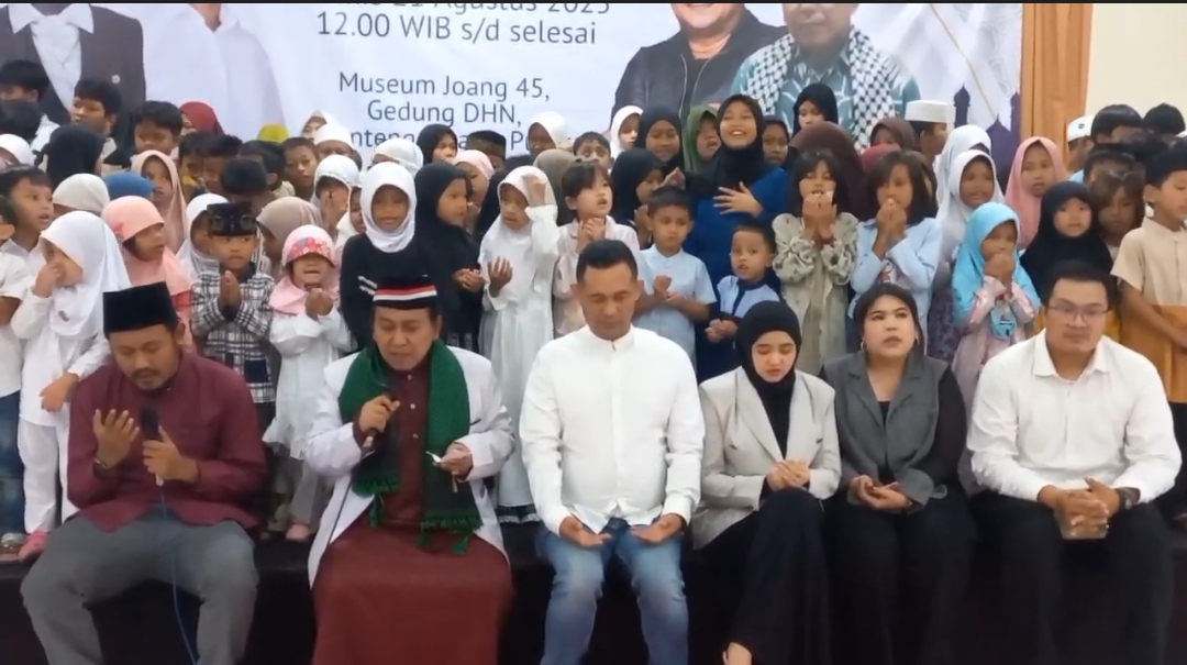 Rawat Optimisme Indonesia Cerah, Boni Hargens Gelar Doa Bersama Anak Yatim