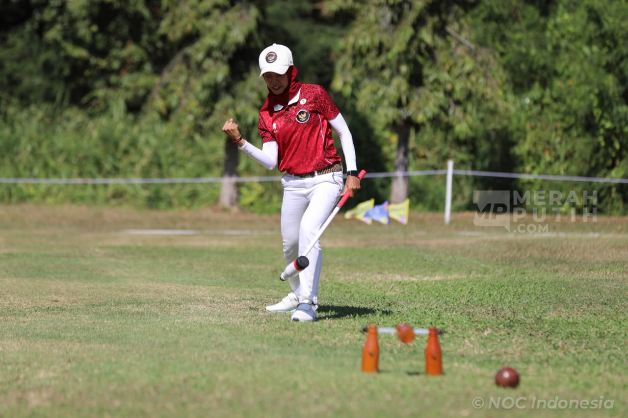 Sea Games 2025 Thailand: Woodball Putri Indonesia Febriyanti Raih Bronze Medal Women's Single Stroke