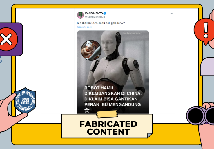 [HOAKS atau FAKTA]: China Kembangkan Robot yang Bisa Hamil untuk Gantikan Peran Ibu
