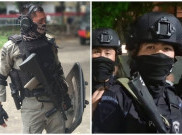 Dituduh Polisi Asing, Ini Wajah Anggota Brimob Ganteng yang Viral saat Demo Jakarta
