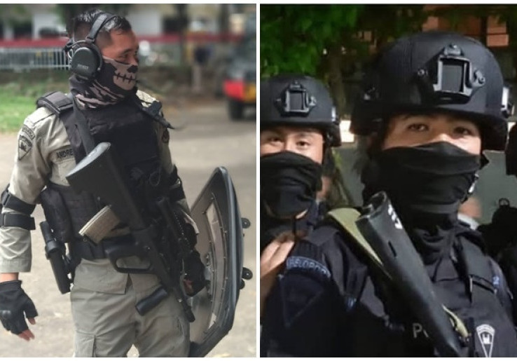 Dituduh Polisi Asing, Ini Wajah Anggota Brimob Ganteng yang Viral saat Demo Jakarta