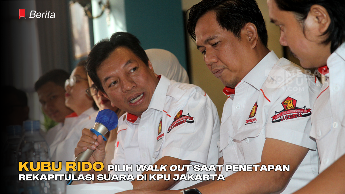 Kubu RIDO Walk Out Saat Penetapan Rekapitulasi Suara di KPU Jakarta