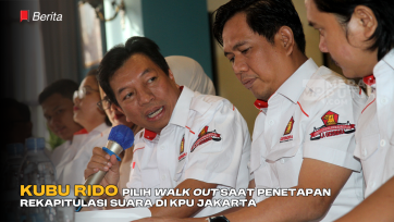 Kubu RIDO Walk Out Saat Penetapan Rekapitulasi Suara di KPU Jakarta