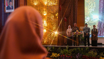 Prosesi Sambut Mensos dan Wamensos Saifullah Yusuf - Agus Jabo Priyono