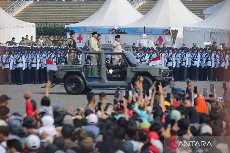 Perintah dan Pesan Presiden Prabowo Saat Upacara Peringatan HUT Ke-80 TNI