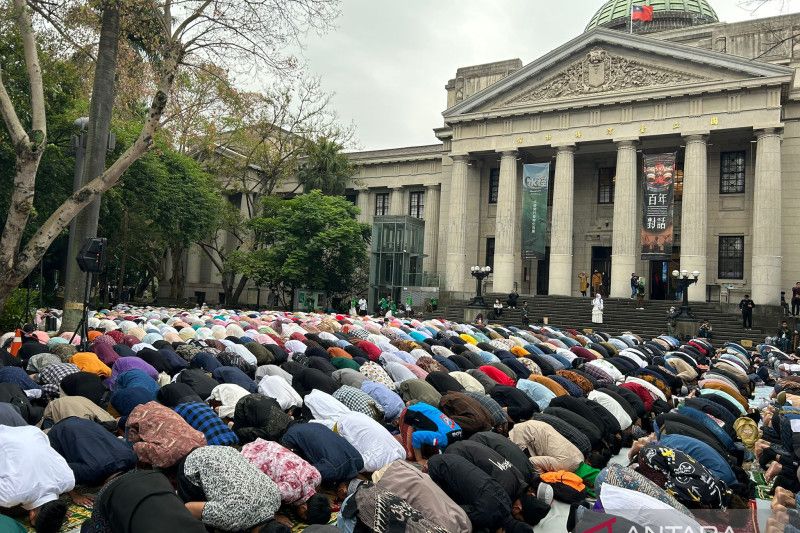 Salat Idul Fitri di Taiwan Pecahkan Rekor