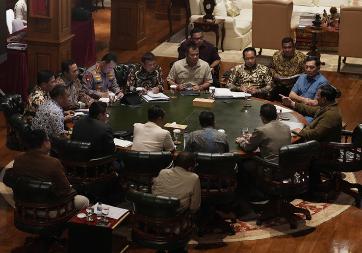 Ratas di Hambalang, Prabowo Bahas Pendidikan hingga Stabilitas Keamanan