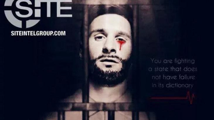 Tebar Teror, ISIS Rilis Poster Messi Menangis Darah