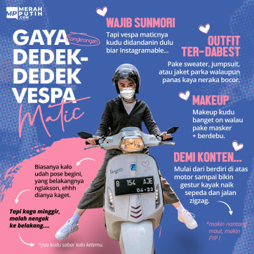 Gaya Dedek-Dedek Vespa Matic