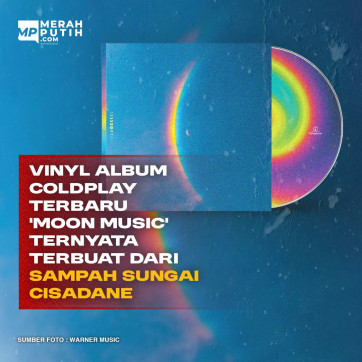 Vinyl Album Coldplay Terbaru Terbuat dari Sampah Sungai Cisadane