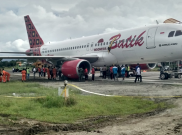 Pesawat Batik Air Tergelincir di Manokwari