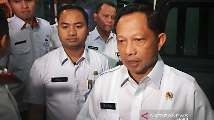 Menteri Dalam Negeri Tito Karnavian. (ANTARA/Boyke Watra) Slug