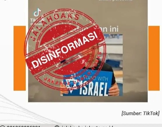 [HOAKS atau FAKTA]: Messi Pegang Papan Kampanye Dukung Israel