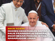 Bikin Adem! Ini Momen Keakraban Paus Fransiskus dengan Imam Besar Masjid Istiqlal, Nasaruddin Umar 