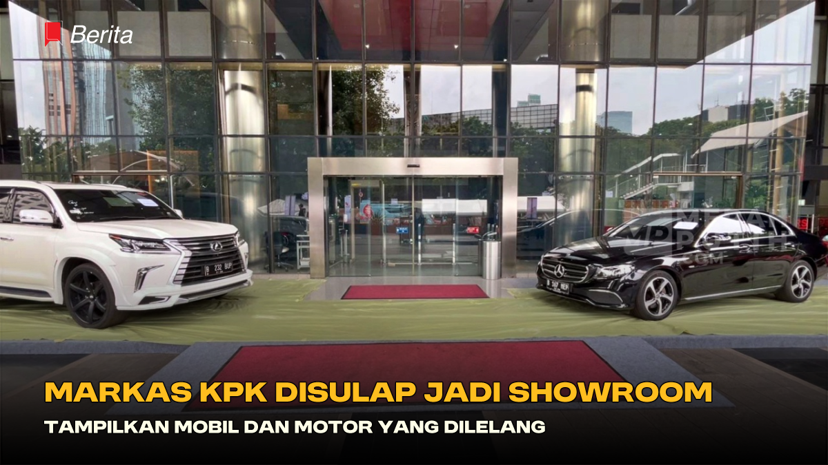 Markas KPK Disulap Jadi Showroom, Tampilkan Mobil dan Motor yang Dilelang