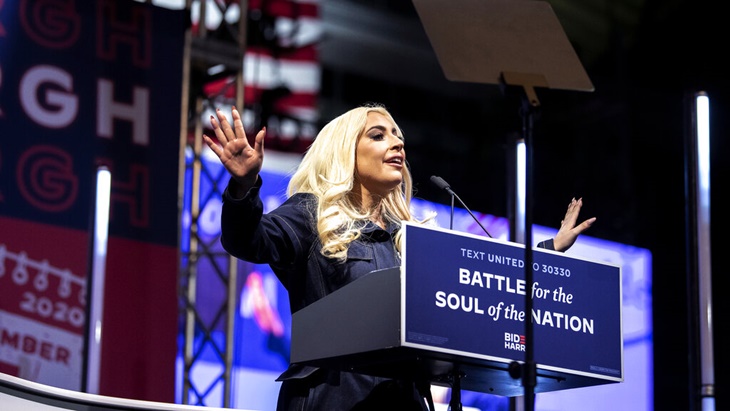 Hadir di Kampanye Biden, Lady Gaga: Pilih Seperti Hidupmu Tergantung Padanya