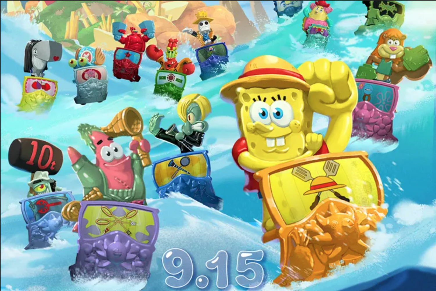 SpongeBob dan One Piece Bertemu, Hadirkan Koleksi Mainan Spesial
