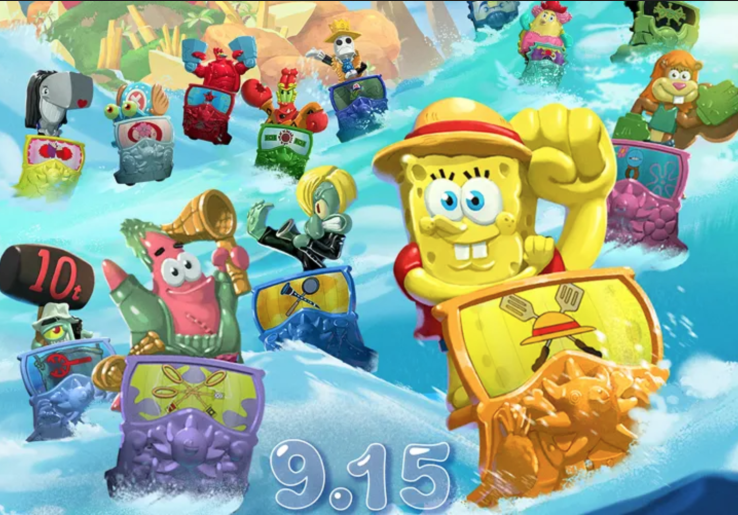 SpongeBob dan One Piece Bertemu, Hadirkan Koleksi Mainan Spesial