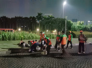 26 Ton Sampah yang Mayoritas Plastik Hasil Reuni 212 Diangkut 600 Pasukan Oranye, Bikin Petugas Lembur