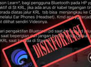 [HOAKS atau FAKTA]: Pria Tersetrum di Stasiun KRL karena Pakai Earphone Bluetooth