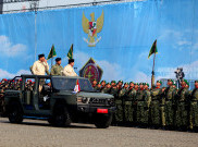 Presiden Prabowo Subianto Hadiri Upacara Peringatan HUT ke-80 TNI di Lapangan Monas