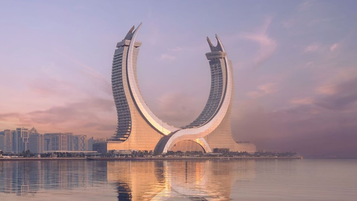Hotel Unik di Qatar Berbentuk Dua Pedang Raksasa
