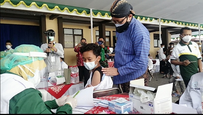 2,1 Juta Warga DIY Sudah di Vaksin Covid-19 Tahap Pertama