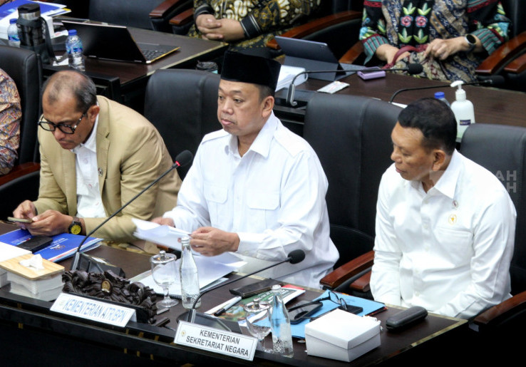 Menteri ATR/BPN Nusron Wahid Hadiri Raker dengan Baleg DPR Bahas RUU Reforma Agraria