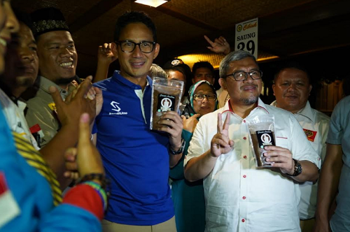 Pelesetkan Akronim TPS Jadi 'Tusuk Prabowo-Sandi', Sandiaga: Memang Sudah Diatur