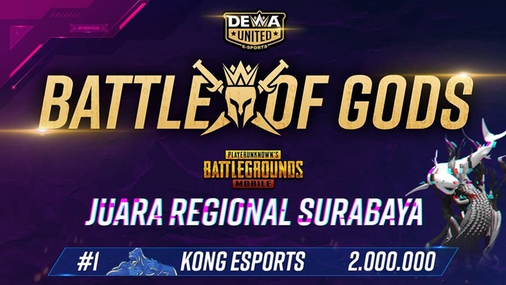 Wakili Surabaya, Kong Esports dan Graviz Antares Siap Bertanding di ‘Battle of Gods’