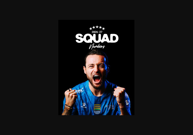 Persib Perkenalkan Skuad untuk Musim 2026/2027, Ada 32 Nama Pemain Lengkap dengan Nomor Punggung