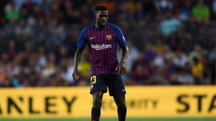 Cari Dana Rekrut De Ligt, Barcelona Siap Lepas Umtiti ke Manchester United