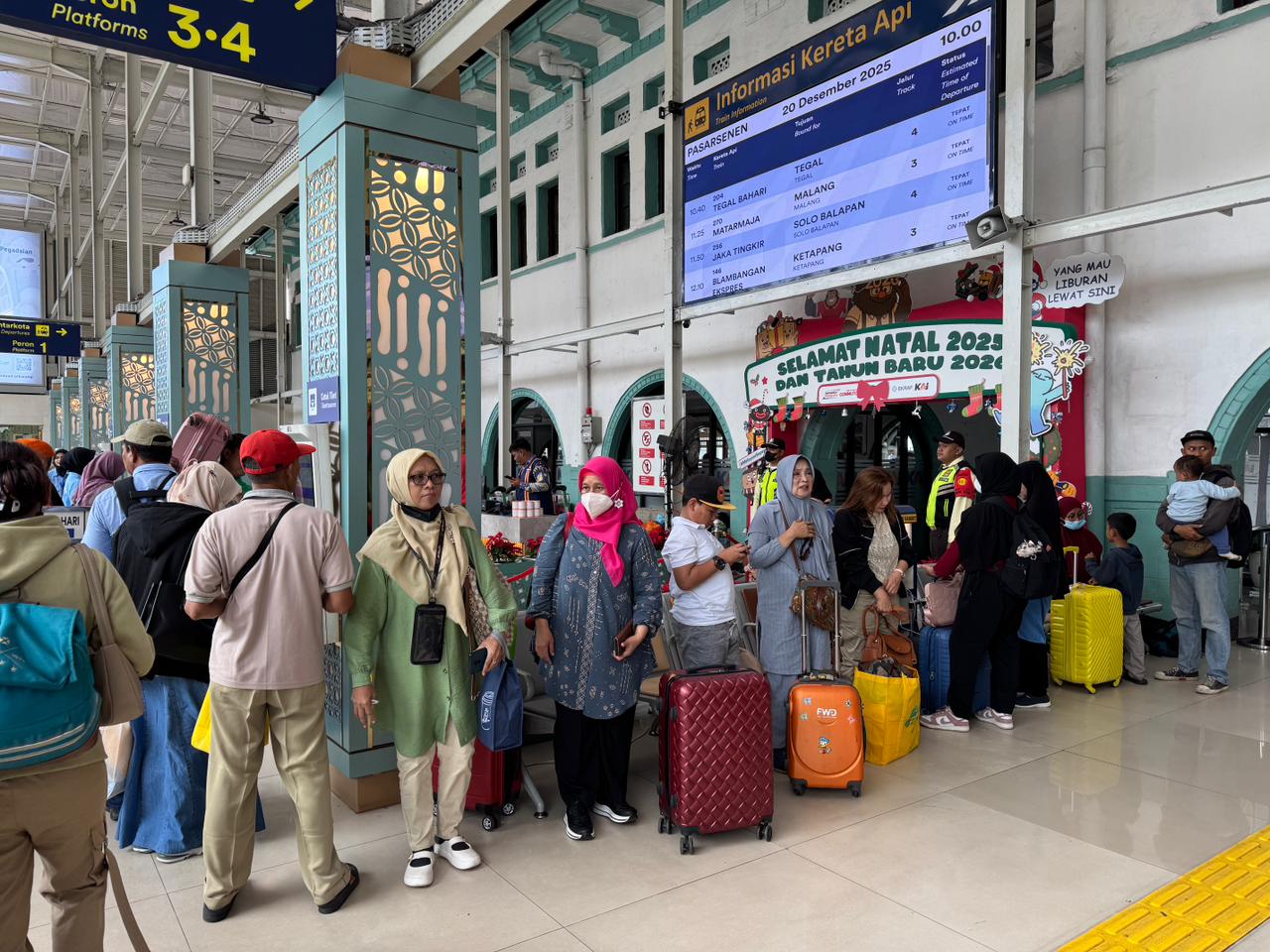 2 Hari Jelang Natal, PT KAI Berangkatkan 48.235 Penumpang Dari Jakarta