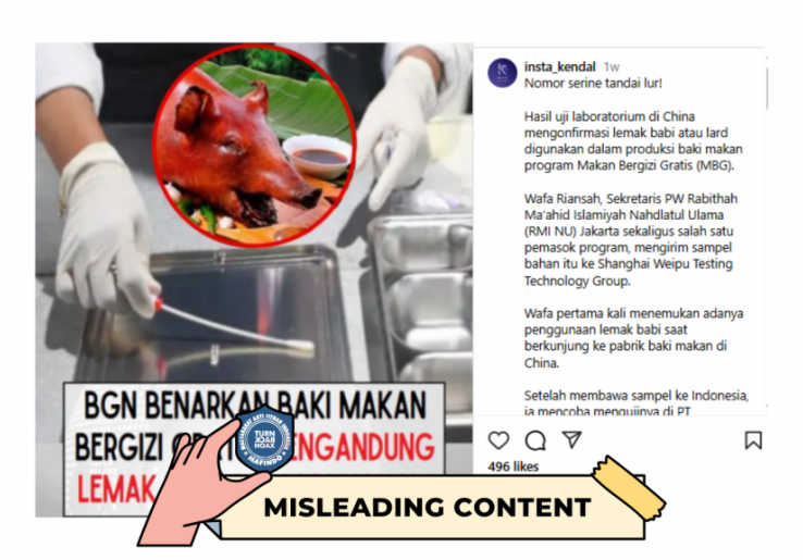[HOAKS atau FAKTA]: Nampan Progam MBG Mengandung Lemak Babi