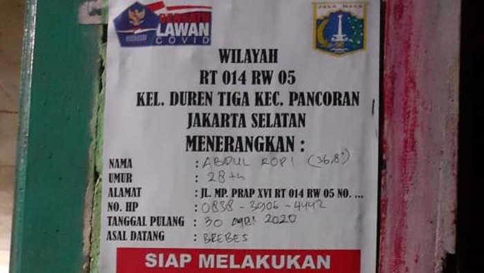 Penjelasan Wagub DKI soal Rumah Pemudik Ditempeli Stiker