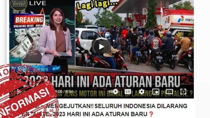 [HOAKS atau FAKTA]: Motor Dilarang Mengisi Pertalite