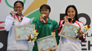 PON XXI Aceh-Sumut: Perenang Jatim Izzy Dwifaiva Raih Emas Renang 200 Meter Gaya Bebas Putri Raih Emas 
