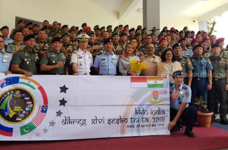 73 Perwira TNI Kunjungi India Belajar Ilmu Pertahanan dan Persenjataan