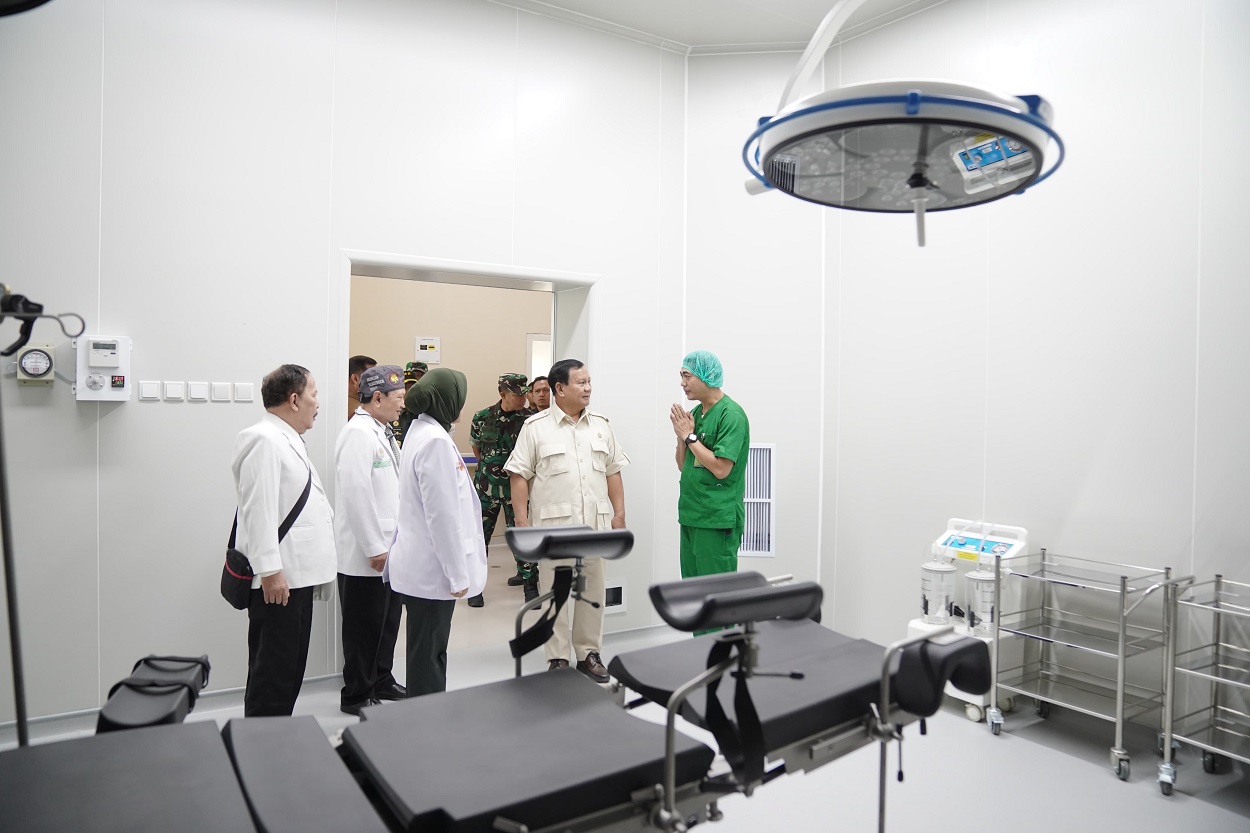 Ditemani KSAD, Prabowo Resmikan RS Salak Tingkat III dr Sadjiman Bogor