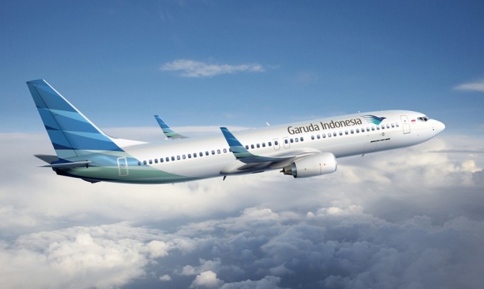 Garuda Indonesia sedang mengudara