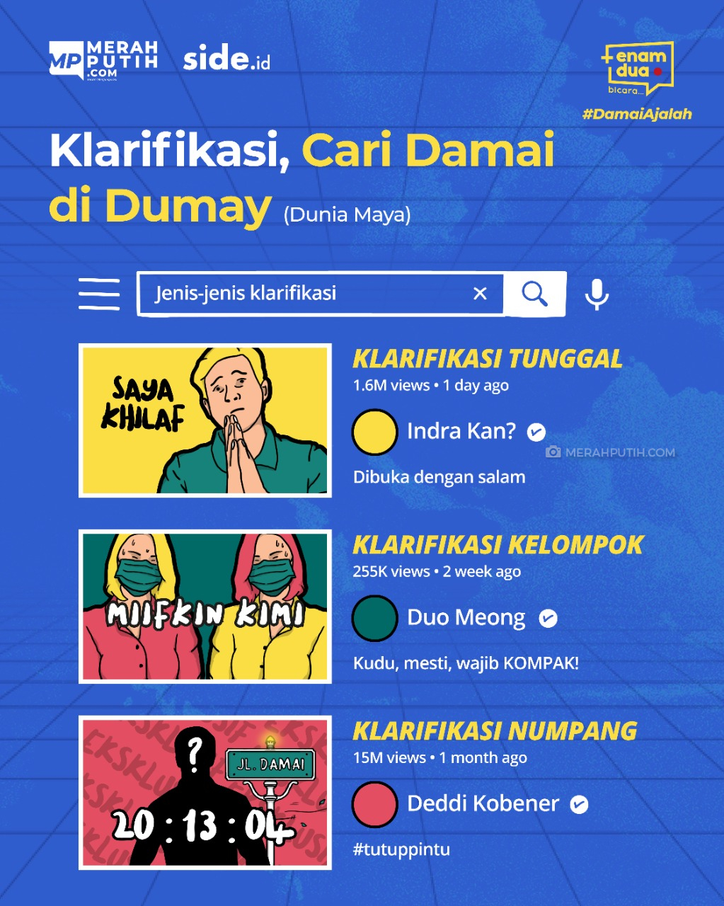 Klarifikasi, Cari Damai di Dunia Maya