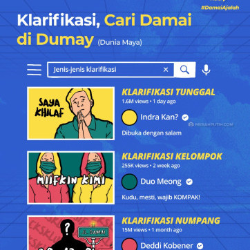 Klarifikasi, Cari Damai di Dunia Maya
