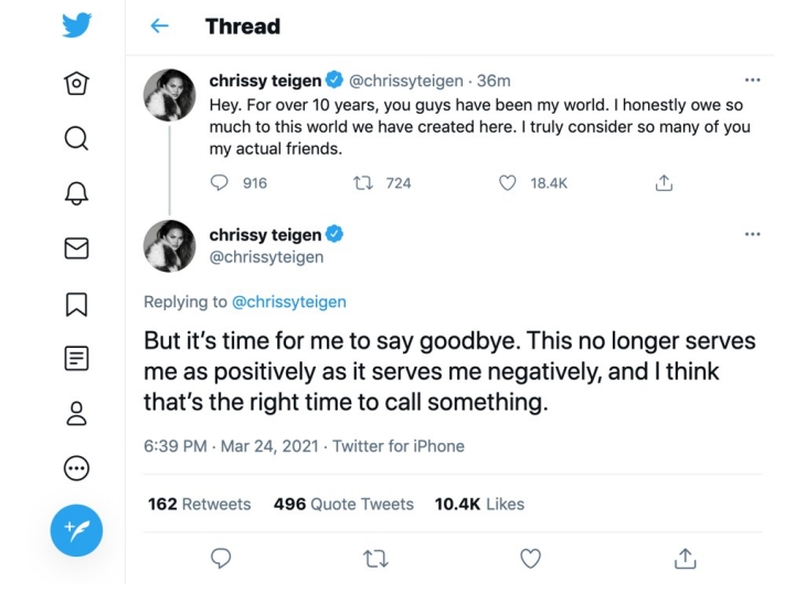 "Ini saatnya aku mengucapkan selamat tinggal," kata Taigen kepada Twitter (Foto: ew.com)