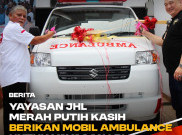 Yayasan JHL Merah Putih Kasih Berikan Mobil Ambulance untuk Yayasan Lentera Bersinar Indonesia