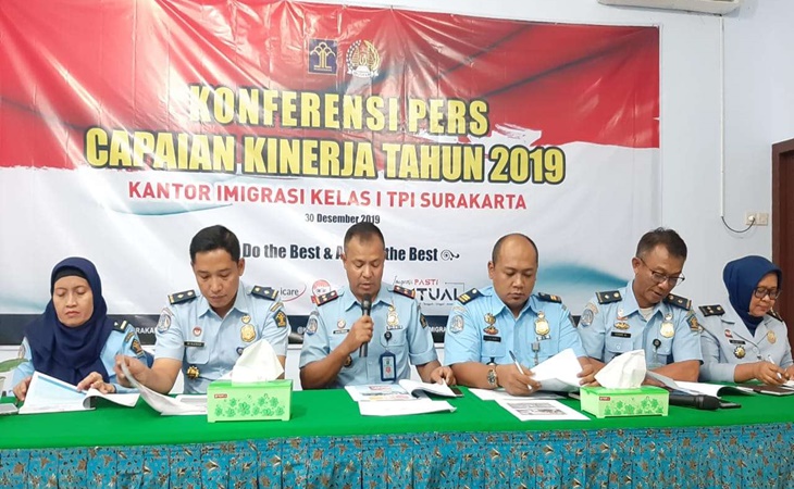 Kantor Imigrasi Surakarta sudah deportasi sembilan WNA selama tahun 2019