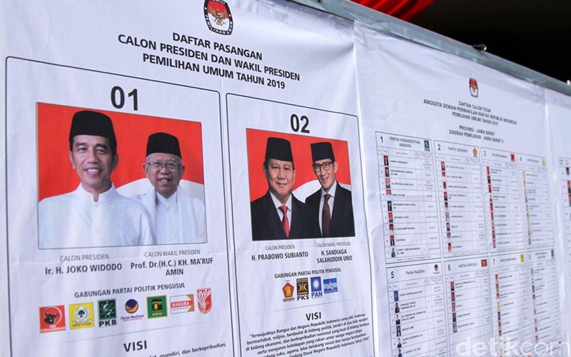  Begini Hasil Sementara Perolehan Suara Pilpres 2019 versi Situs Kawal Pemilu