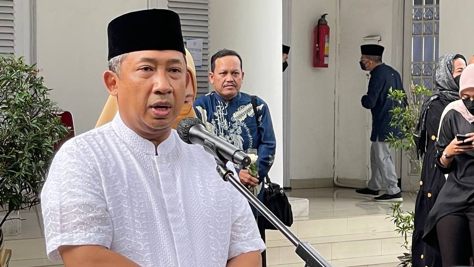 Takziah ke Gedung Pakuan, Yana Mulyana Tak Kuasa Menahan Tangis