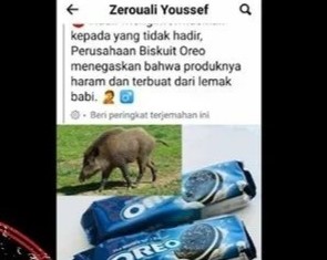 [HOAKS atau FAKTA]: Biskuit Oreo Mengandung Minyak Babi