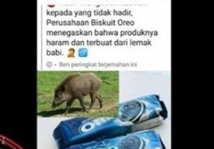 [HOAKS atau FAKTA]: Biskuit Oreo Mengandung Minyak Babi