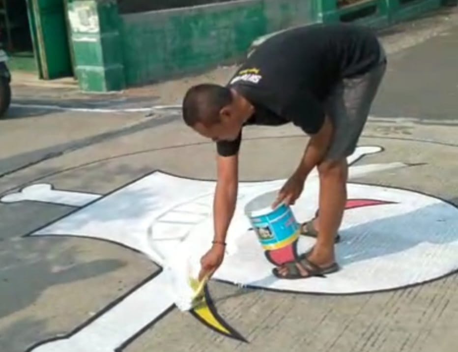 Mural One Piece di Jalan Kampung Mendadak Dihapus, Bupati Sragen: Mereka Berjiwa Merah Putih